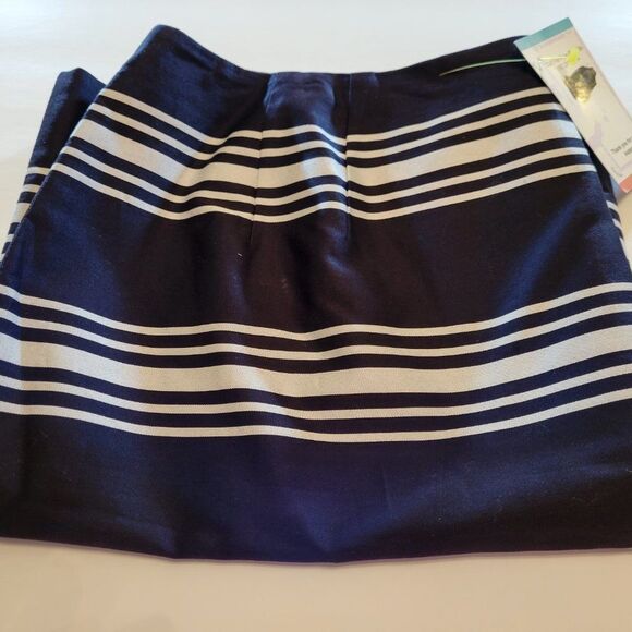 Talbots Skirts Talbots Petites Navy white Striped - Picture 16 of 16